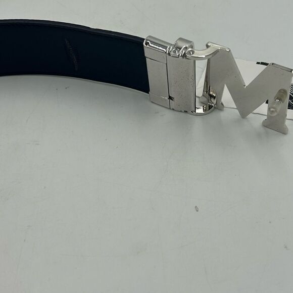 Men’s MCM monogram, red leather reversible belt size 50 can be made smaller - Picture 6 of 8